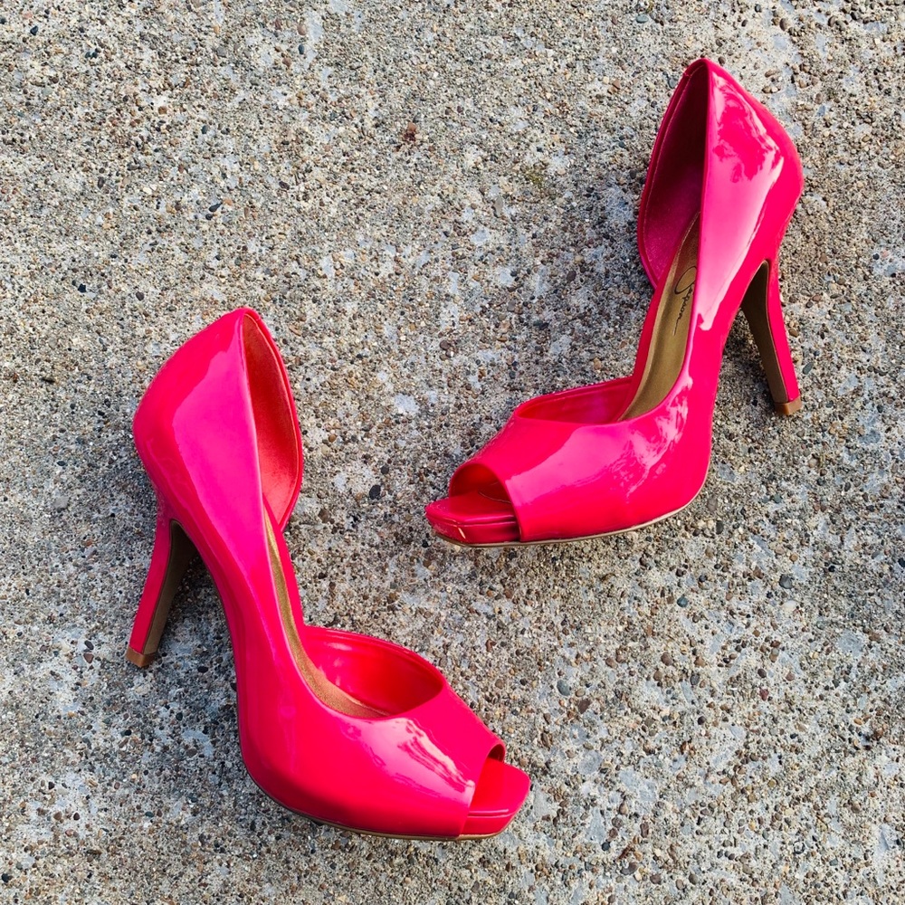 Jessica Simpson Josette Wild Pink Pink Heels NWT